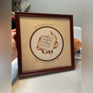 Framed Artwork Quote World Silent Music heart sing by Gay Talbott gallery 93